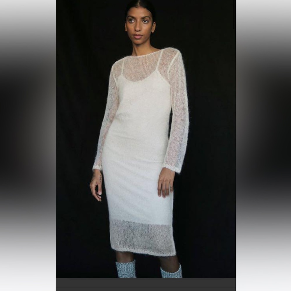 Paloma Wool Knit Cream Sweater Dress